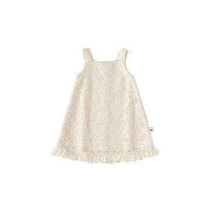 贝贝城女宝连衣裙夏季女童韩版简约背心裙宝宝甜美针织长裙洋气潮