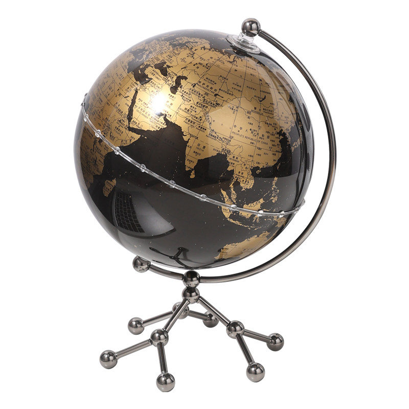 轻奢地球仪摆件高档客厅电视柜酒柜办公室书房创意桌面家居装饰品