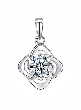 四叶草足银高级感项链节日送礼