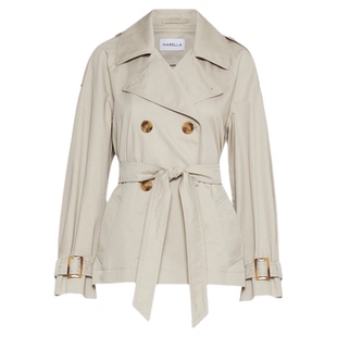 MARELLA春夏女装短款纯棉风衣外套3021035102