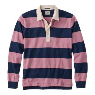 L.L. Bean宾恩男士T恤长袖POLO衫条纹衫橄榄球衫美式男装纯棉春季
