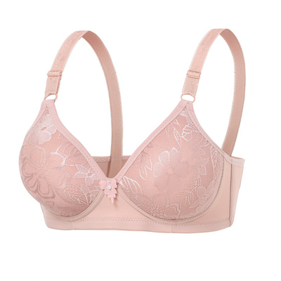 中老年小胸无钢圈全棉女士内衣