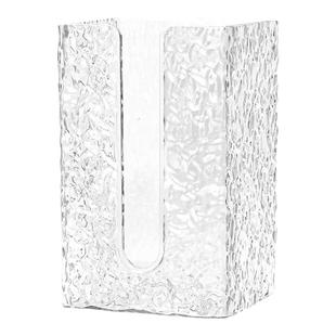 轻奢洗脸巾收纳盒透明纸巾盒壁挂式厨房卫生间厕所浴室倒挂抽纸盒