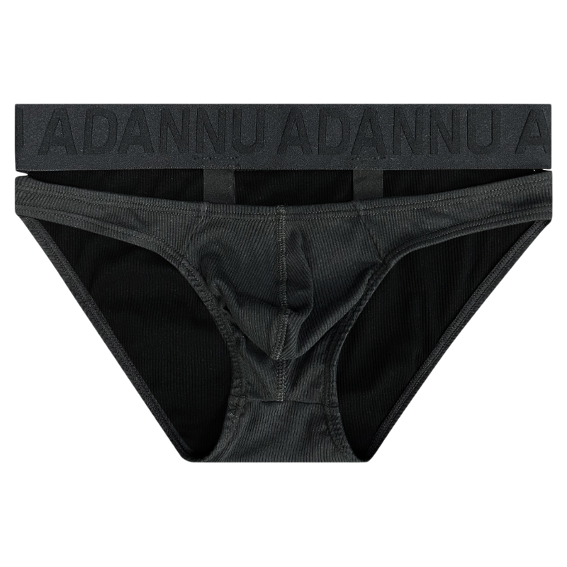 新款吊环半包囊袋三角裤性感低腰透气情趣激凸镂空三角内裤纯欲风