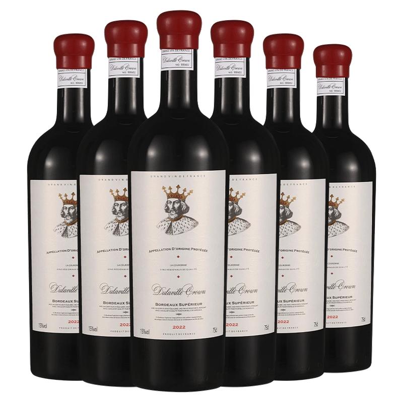 15度法国原瓶进口红酒整箱