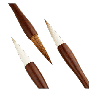 六品书院毛笔兼毫专业级楷书隶书用大中小号成人初学者书法套装中楷国画书法练字文房四宝颜体欧楷大白云毛笔