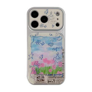 春夏郁金香花朵手机壳适用苹果