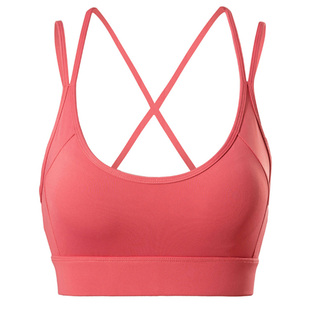 细带美背运动内衣女大码跑步防震一体式外穿聚拢瑜伽文胸健身背心