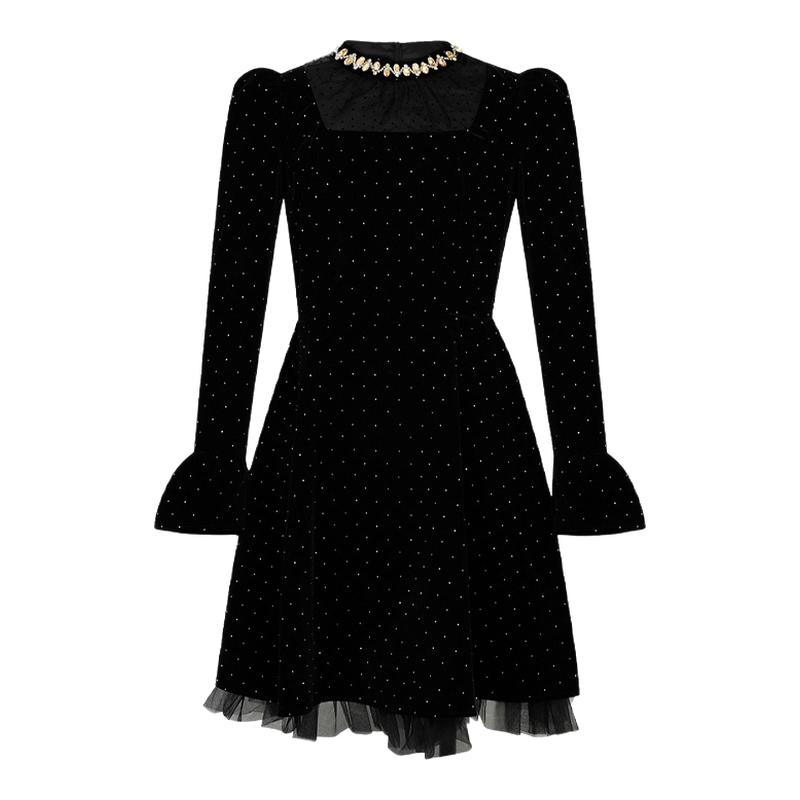 生日礼服裙千金风冬装连衣裙女