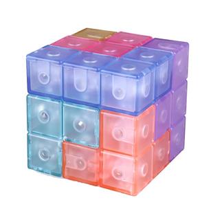 奇艺儿童磁力魔方索玛立方体积木俄罗斯方块磁性几何拼装图案玩具