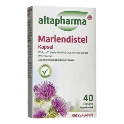欧洲直邮altapharma Mariendistel Kapseln 40 Weichkapseln Arzn