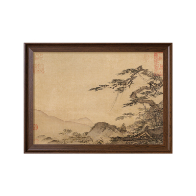 【新中式风】山水图茶室书房挂画