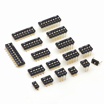 2.54MM拨码开关平拨贴片直插