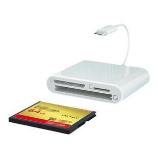 适用苹果手机cf卡读卡器多功能iPad平板华为SD转接头佳能相机专用