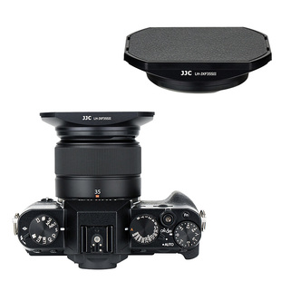 JJC 适用富士XF 23mm F2金属遮光罩XF35mm f/2 R WR配件XC 35mm F2人像定焦镜头XT30III XT5 XH2 XS10龙镜头