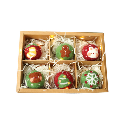 哈尼圣诞树装饰diy羊毛毡戳戳乐