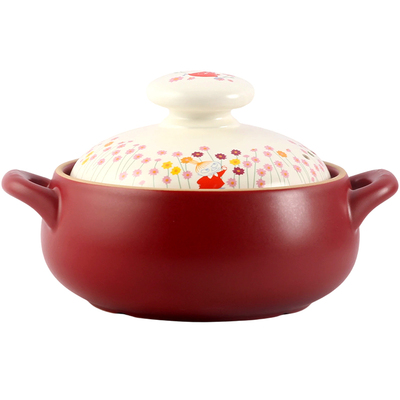 蓝莲花姆明砂锅耐高温干烧不裂