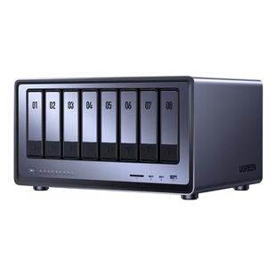 绿联私有云DXP8800八盘位NAS网络存储服务器AI相册双万兆网口企业级AI智能安全存储团队协作文件数据共享主机