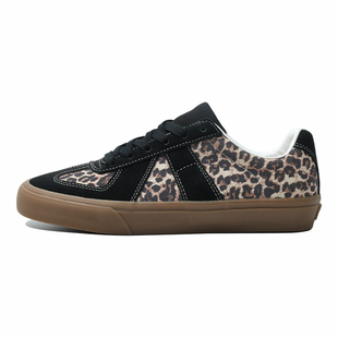 极路客新款德训鞋豹纹鞋官方正品板鞋男女款休闲鞋减震专业滑板鞋