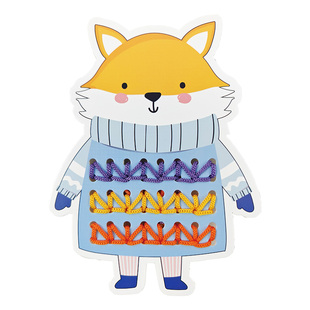 蒙氏穿线绳玩具幼儿园儿童早教动手能力益智区diy编织游戏教具