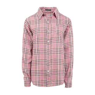 BM格子衬衫复古中长款宽松长袖秋夏款休闲百搭衬衣女bm官方旗舰店