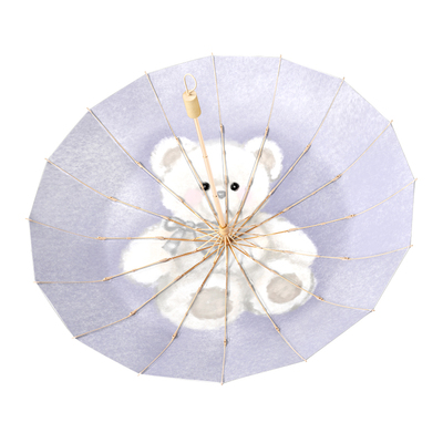 TIME&LOVER加大16骨银胶遮阳伞