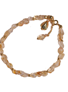 《许愿池》黄水晶手链