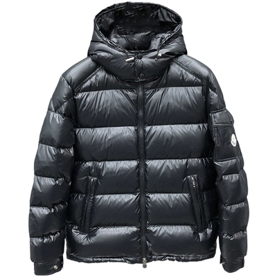 羽绒服男士连帽冬季白鸭绒2025新款欧货潮牌大码亮面加厚羽绒服男