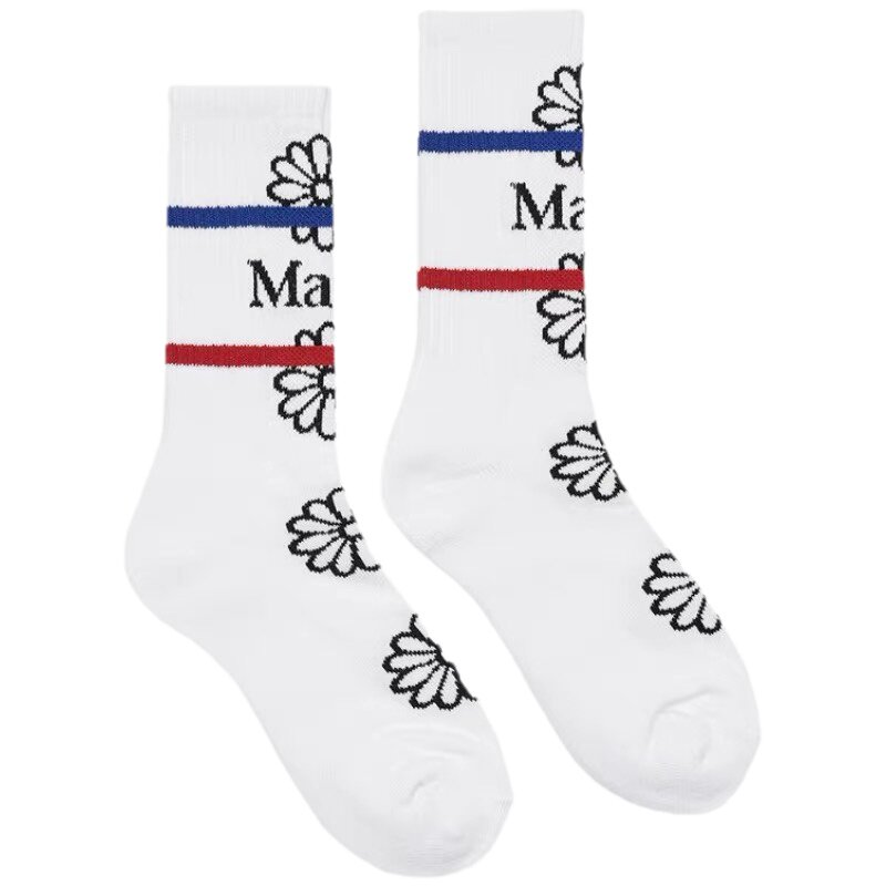 设计师袜子小雏菊中筒女袜socks