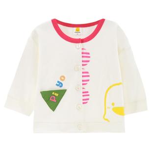 黄色小鸭宝宝外套秋女小孩罩衫儿童长袖上衣小童开衫洋气1-3岁