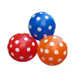 加厚12寸彩色波点气球儿童生日宴装饰幼儿园节庆布置圆点斑点汽球