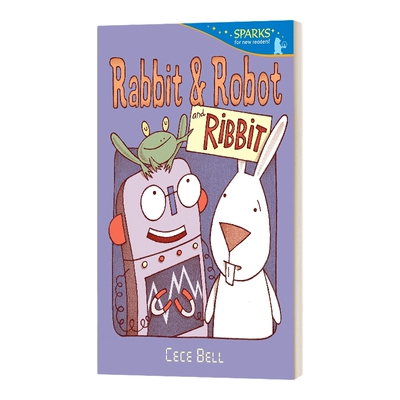英文原版 Rabbit and Robot and Ribbit 兔子、机器人和兔子 5-9岁儿童友谊主题动物绘本 插画名家Cece Bell 英文版 进口英语书籍