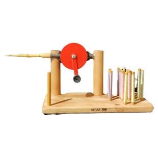 比纺锤容易纺线的桌面纺线器 手工纺线合股并线器 纺线织布机