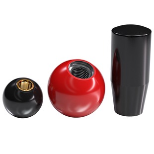 国标胶木球手柄塑料圆球操作杆球头把手红色铜芯黑铁心电木M4-M16