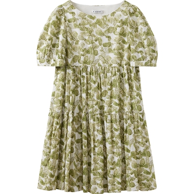 播商场同款短袖印花连衣裙女夏季新款宽松通勤裙子BDS2LD2628