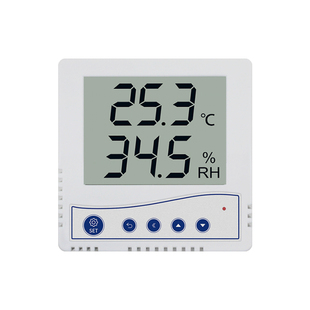 高精度温度计工业实验室机房监控86型数显485温湿度传感器记录仪