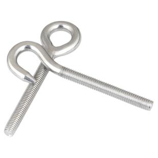 304不锈钢吊环螺丝带圈挂钩螺杆圆环形钩形螺栓羊眼钩环M4M5-M20