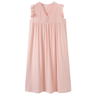 睡裙女士夏季纯棉拉架背心家居服