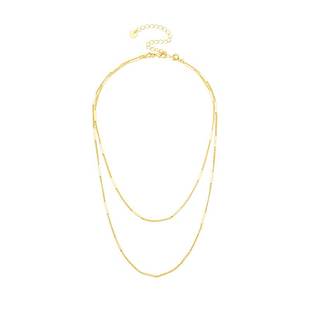 Twinflower 星光熠熠双层项链颈链女简约精致轻奢锁骨链