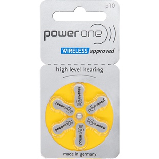 德国进口powerone助听器电池P312峰力P10西门子P13瑞声达P675纽扣