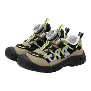 泰兰尼斯儿童夏季户外运动鞋男童旋钮扣透气防滑软底女童露营鞋子