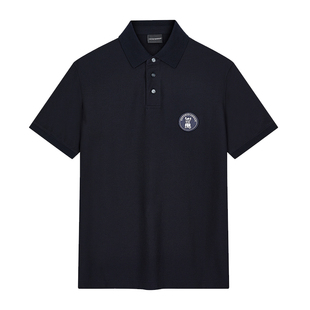 Armani/阿玛尼EA 男士时尚刺绣犬标短袖POLO衫 EM005244 AF10497