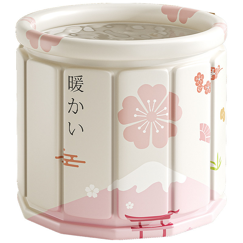 日本进口特厚大号折叠沐浴桶