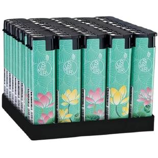 耐烧耐用50支防风打火机防爆家用一次性明火点烟器便利店超市批发