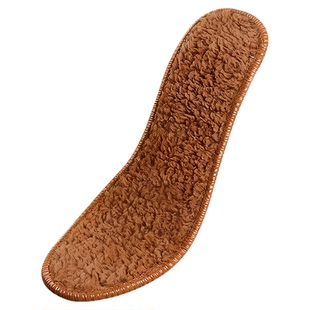 羊驼绒加厚加绒鞋垫毛绒鞋垫男式冬季女保暖防臭透气运动舒适鞋垫