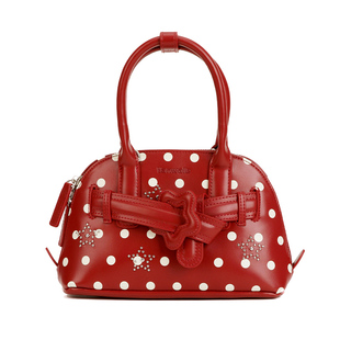 VANWALK松果部落 小众复古秋冬新款手提波士顿保龄球包包女斜挎包