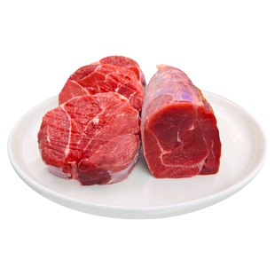 羊小柒宁夏盐滩草场生新鲜黄牛金钱腱子腿腩排肉炒菜火锅清真食材