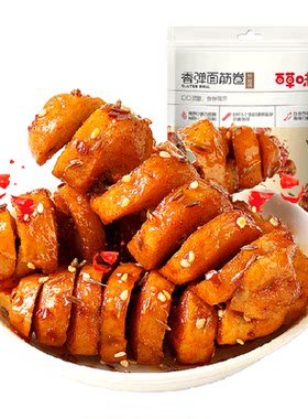 百草味烧烤味面筋卷135g*2袋