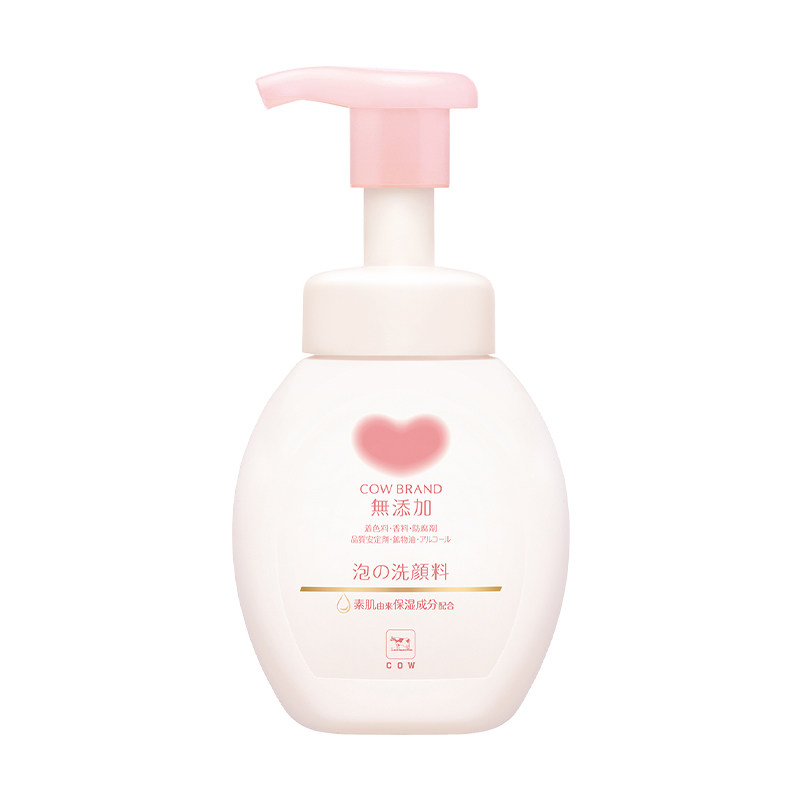 COW/牛乳石硷碱氨基酸洁面慕斯无香味精敏肌温和洗面奶保湿泡沫