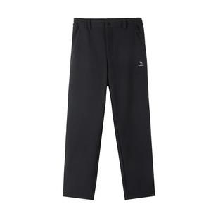 骆驼运动加绒裤女2025冬季直筒休闲宽松户外防泼工装软壳登山裤